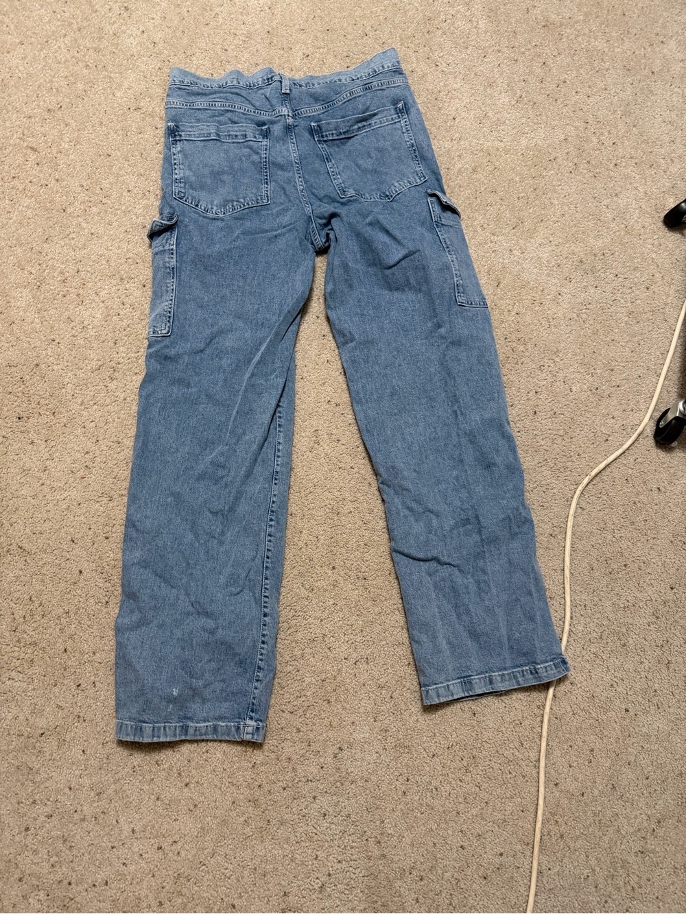 GAP Light Blue '90s Loose Cargo Mid-Rise Women's Jeans